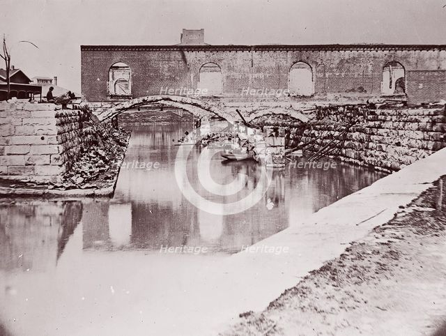 Ruins near Canal Basin, Richmond, 1865. Creator: Alexander Gardner.