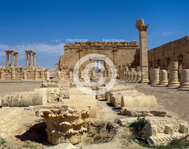 Ruins, Palmyra (Oasis Tadmor), Syria, 2001. Creator: LTL.