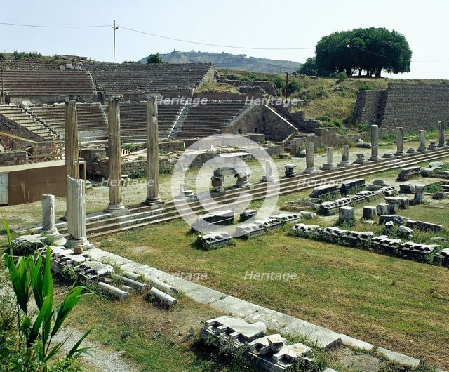 Ruins, Pergamon, Aeolis, Anatolia, Turkey, 1999. Creator: Unknown.