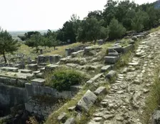 Ruins, Priene, Agora, Ionia, Anatolia, Turkey, 1999. Creator: Unknown