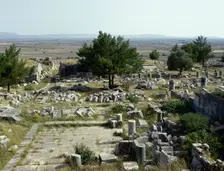 Ruins, Priene, Agora, Ionia, Anatolia, Turkey, 1999. Creator: Unknown