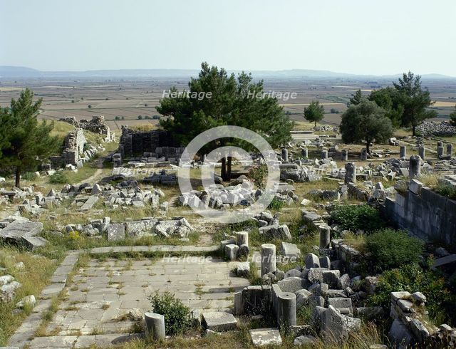 Ruins, Priene, Agora, Ionia, Anatolia, Turkey, 1999. Creator: Unknown.