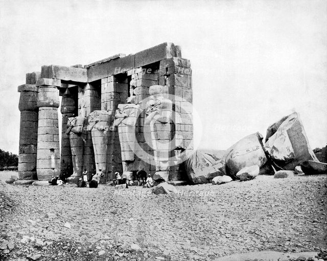 Ruins, Thebes, Egypt, 1893.Artist: John L Stoddard