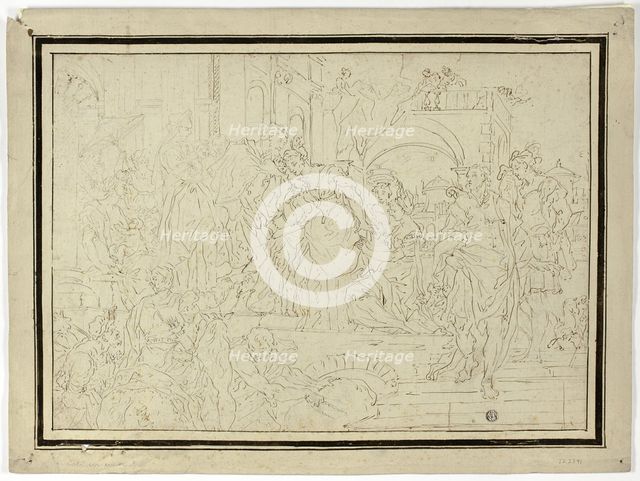 Ruler Receiving Lady, n.d. Creator: Francesco Solimena.