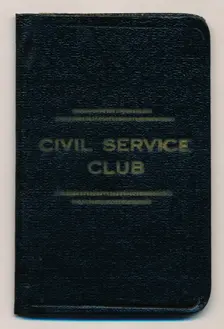 Rules of the Civil Service Club c1953