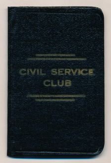 Rules of the Civil Service Club c1953