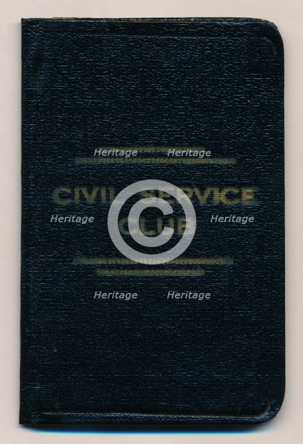 'Rules of the Civil Service Club', c1953. Artist: Unknown.