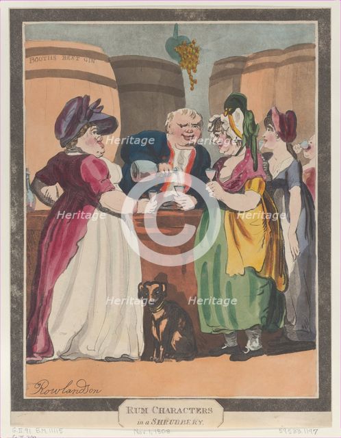 Rum Characters in a Shrubbery, November 1, 1808., November 1, 1808. Creator: Unknown.