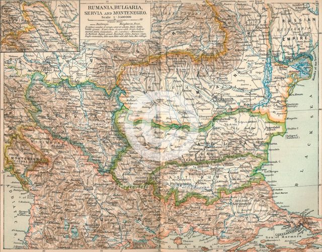 'Rumania, Bulgaria, Serva and Montenegro', c1906, (1907). Artist: Unknown.