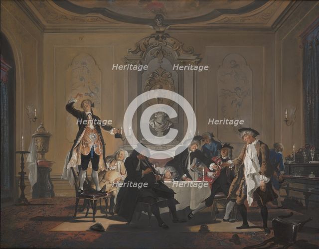 'Rumor erat in casa' (There was a commotion in the house), c1720-1750. Creator: Cornelis Troost.
