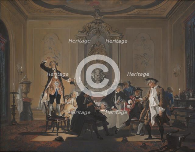 'Rumor erat in casa' (There was a commotion in the house), c1720-1750. Creator: Cornelis Troost.