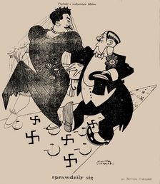 Rumors about Hitler's marriage have proven to be true, 1939. Creator: Dobrzynski, Stanislaw (1897-1949)