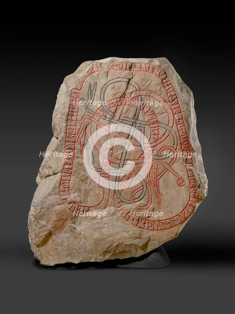 Rune stone, Viking Age, (c787-c1100). Artist: Unknown.