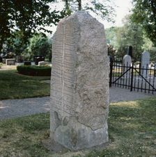 Runic stone at Sparlösa, Västergötland, Sweden