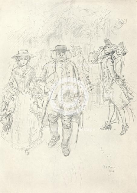 'Running The Gauntlet - Stage II', c1920. Artist: Charles Edmund Brock.