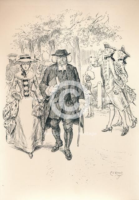 'Running The Gauntlet - Stage VI', c1920. Artist: Charles Edmund Brock.