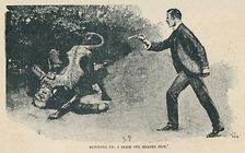 Running Up. I Blew Its Brains Out 1892. Artist: Sidney E Paget