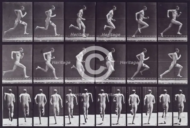 Running at full speed, 1872-1885.  Creator: Eadweard J Muybridge.