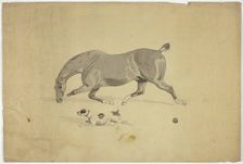 Running Horse and Dog, n.d. Creator: Abraham Cooper