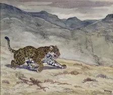 Running Jaguar, c1830-1840. Creator: Antoine-Louis Barye