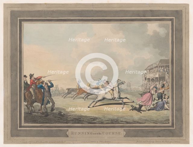 Running out of the Course, January 1, 1799., January 1, 1799. Creator: Thomas Rowlandson.