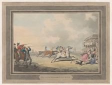 Running out of the Course, January 1, 1799., January 1, 1799. Creator: Thomas Rowlandson