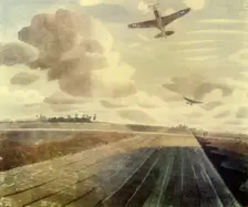 Runway Perspective 1941, (1944). Creator: Eric Ravilious
