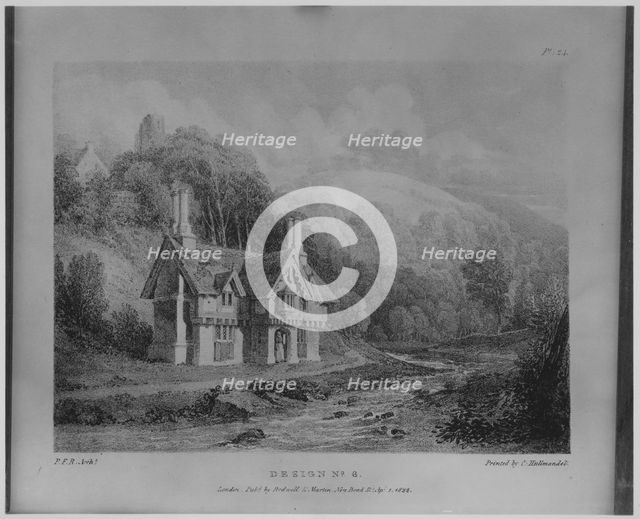 Rural Architecture, or a Series of Designs for Ornamental Cottages, 1823., 1823. Creators: James Duffield Harding, Charles Joseph Hullmandel.