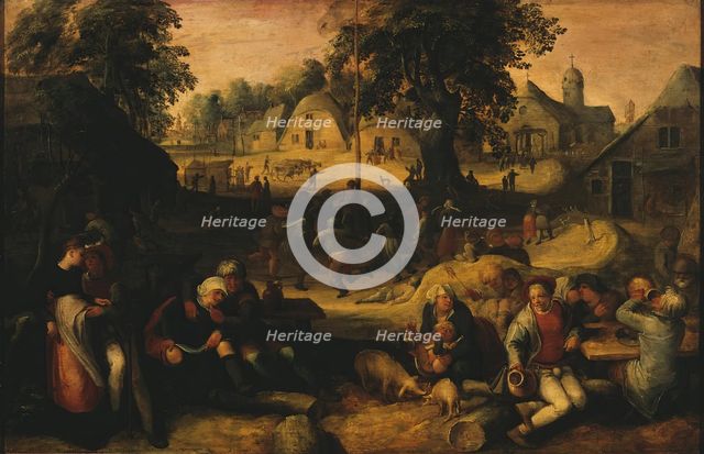 Rural Feast, (Kermess), 1600. Creator: Karel van Mander I.