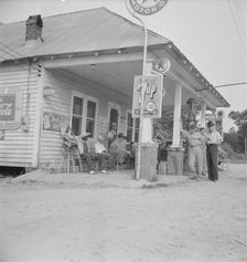 Rural filling station becomes community..., 4 July, near Chapel Hill, North Carolina, 1939 Creator: Dorothea Lange