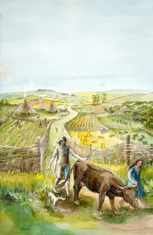 Rural landscape, 2000BC, (c1990-2010). Artist: Judith Dobie