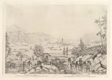 Rural Landscape, "Radstadt am Tauren", early 19th century. Creator: Johann Christian Erhard