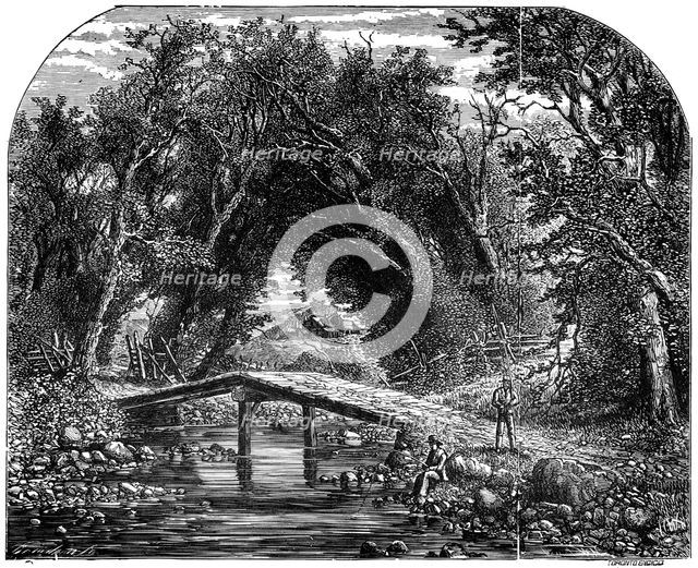 Rural life in western Canada, 19th century. Artist: Unknown