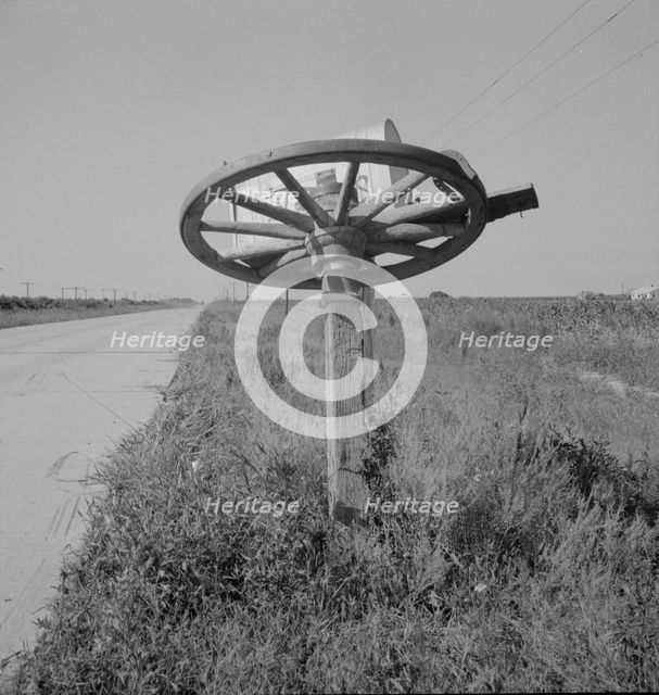 Rural mailbox, Mississippi, 1937. Creator: Dorothea Lange.
