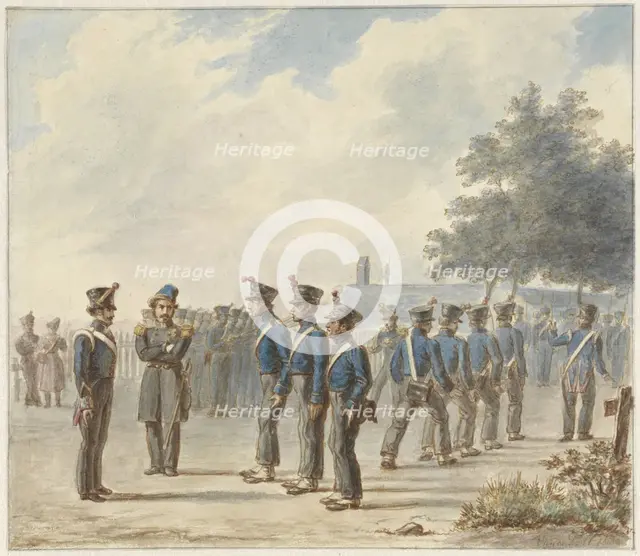 Rural militia, 1830, (1834).  Creator: Gerret Jasink van de Poll.