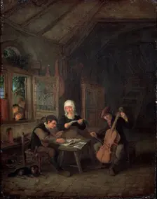 Rural Musicians 1645. Artist: Adriaen van Ostade