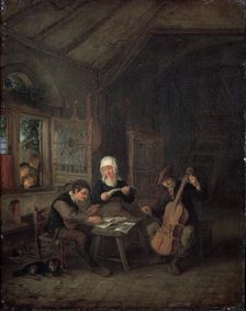 Rural Musicians 1645. Artist: Adriaen van Ostade