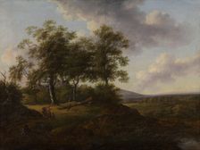 Rural Scene with Figures, c1800. Creator: Johanna Marianne Freystein