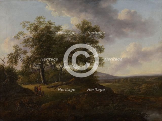 Rural Scene with Figures, c1800. Creator: Johanna Marianne Freystein.
