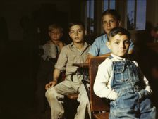 Rural school children, San Augustine County, Texas, 1943. Creator: John Vachon