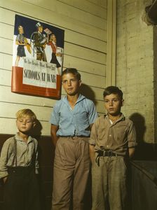 Rural school children, San Augustine County, Texas, 1943. Creator: John Vachon