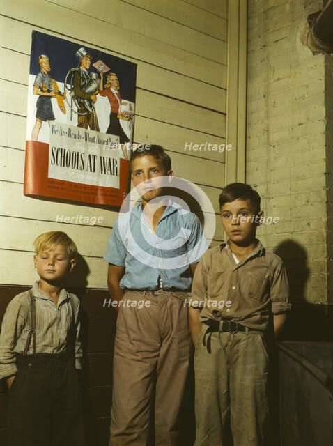 Rural school children, San Augustine County, Texas, 1943. Creator: John Vachon.