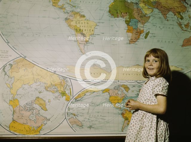 Rural school girl, San Augustine County, Texas, 1943. Creator: John Vachon.