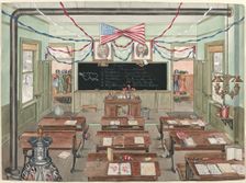 Rural School Room, 1900, 1935/1942. Creator: Perkins Harnly