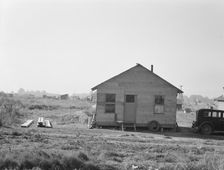 Rural shack community on outskirts of town..., near Klamath Falls, Oregon, 1939. Creator: Dorothea Lange