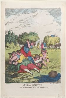 Rural Sports, or a Pleasant Way of Making Hay, June 20, 1814., June 20, 1814. Creator: Thomas Rowlandson