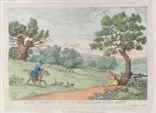 Rural Sports, or an Old Mole Catcher in Full Scent, [1811], reprint., [1811], reprint. Creator: Thomas Rowlandson