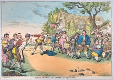 Rural Sports or Game at Quoits, October 30, 1811., October 30, 1811. Creator: Thomas Rowlandson