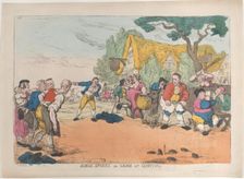 Rural Sports or Game at Quoits, October 30, 1811., October 30, 1811. Creator: Thomas Rowlandson