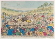 Rural Sports, A Milling Match, September 29, 1811., September 29, 1811. Creator: Thomas Rowlandson